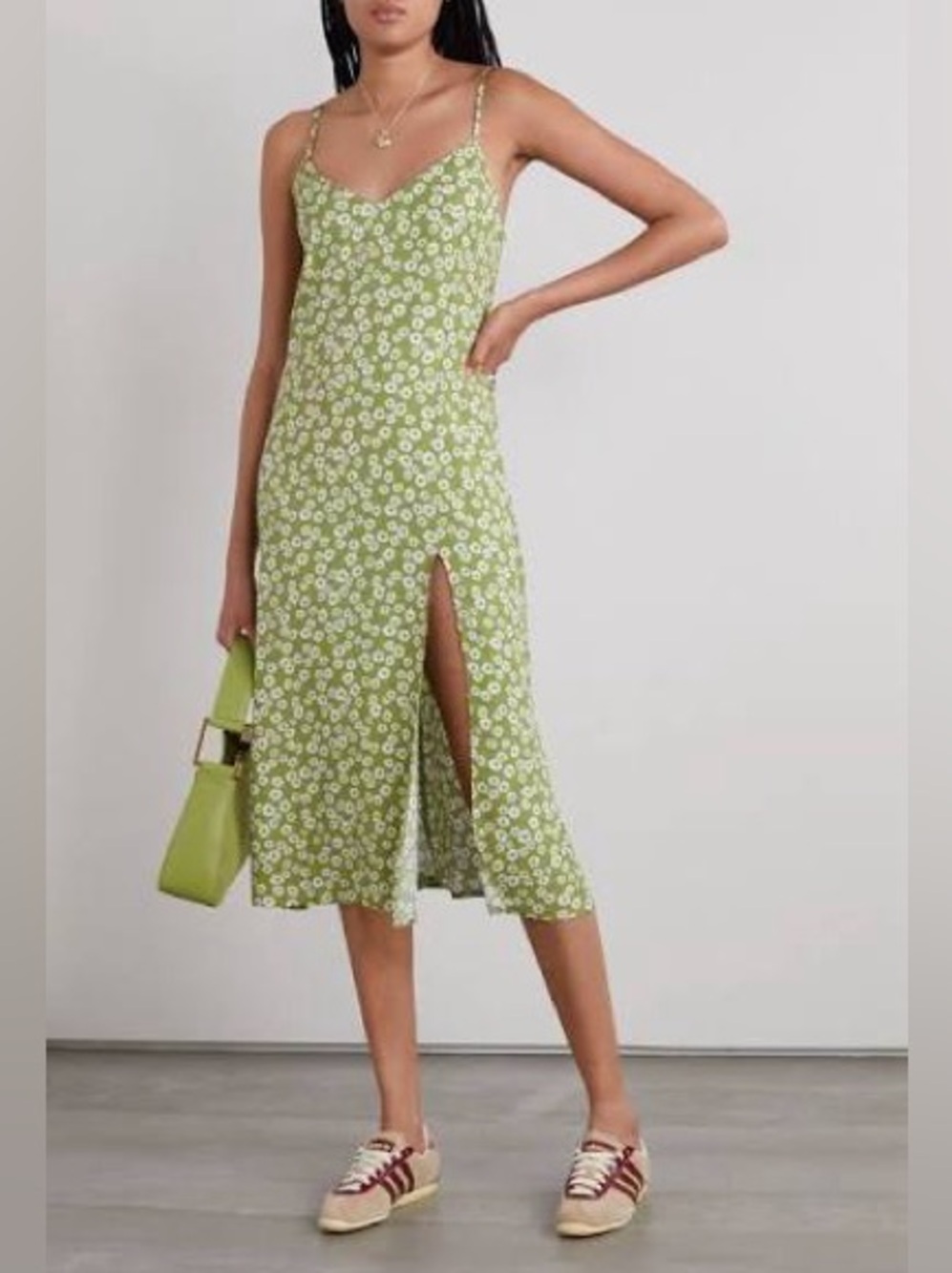 Reformation Crimini Dress - Green - Size 6